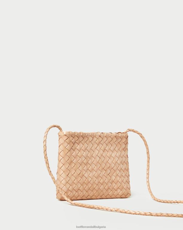 чанти пустинен пясък Loeffler Randall N248X325 Жени марисон тъкано кръстосано тяло