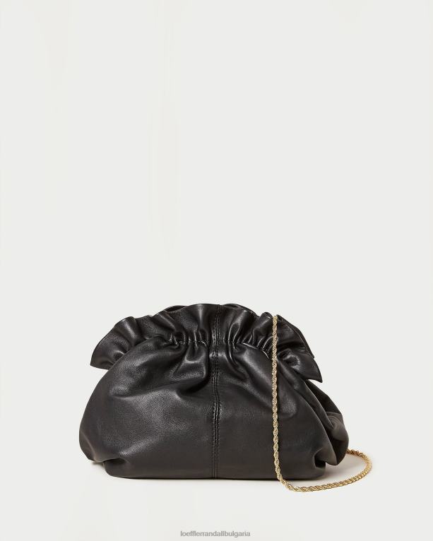 чанти черна напа Loeffler Randall N248X336 Жени мини торбичка willa