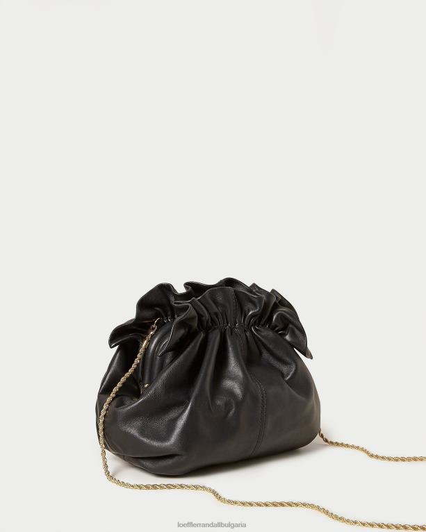 чанти черна напа Loeffler Randall N248X336 Жени мини торбичка willa