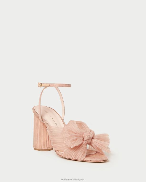 обувки красота Loeffler Randall N248X11 Жени камелия плисирана панделка