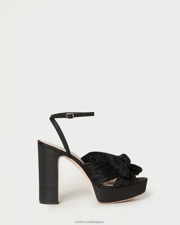 обувки черен Loeffler Randall N248X23 Жени natalia платформа лък ток