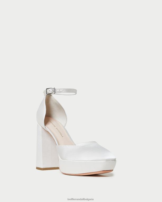 обувки сметана Loeffler Randall N248X52 Жени платформа със затворени пръсти selina