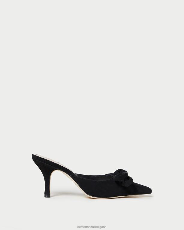 обувки черен Loeffler Randall N248X57 Жени amyra bow kitten mule